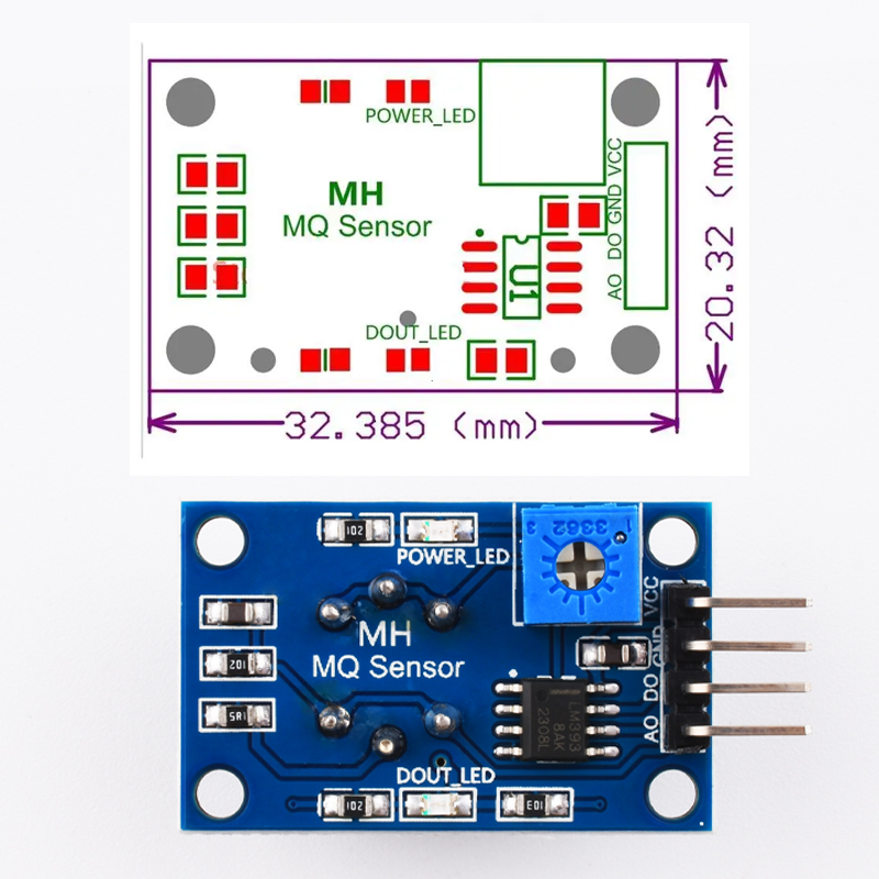 MQ2 MQ3 MQ4 MQ5 MQ-6 MQ-7 MQ-8 - огляд і ціна Muscle Sensor Emg