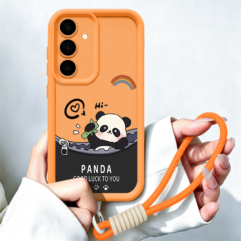 Cartoon Panda Pattern Lanyard  - огляд і ціна Samsung Galaxy A55