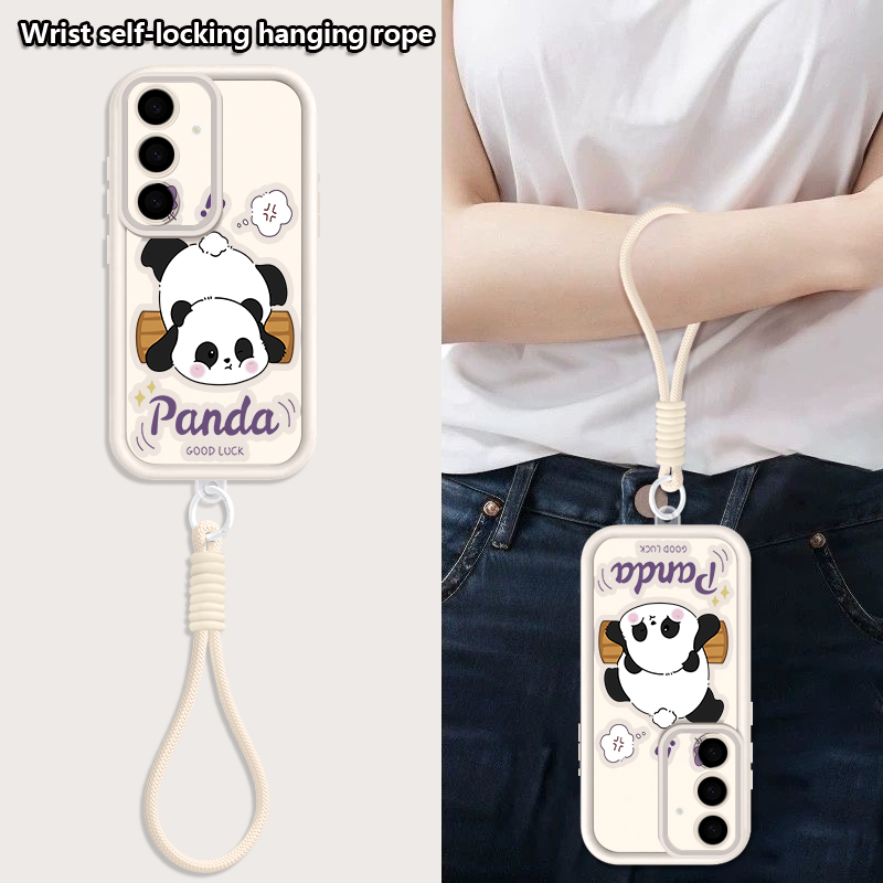 Cartoon Panda Pattern Lanyard  - огляд і ціна Samsung Galaxy A55