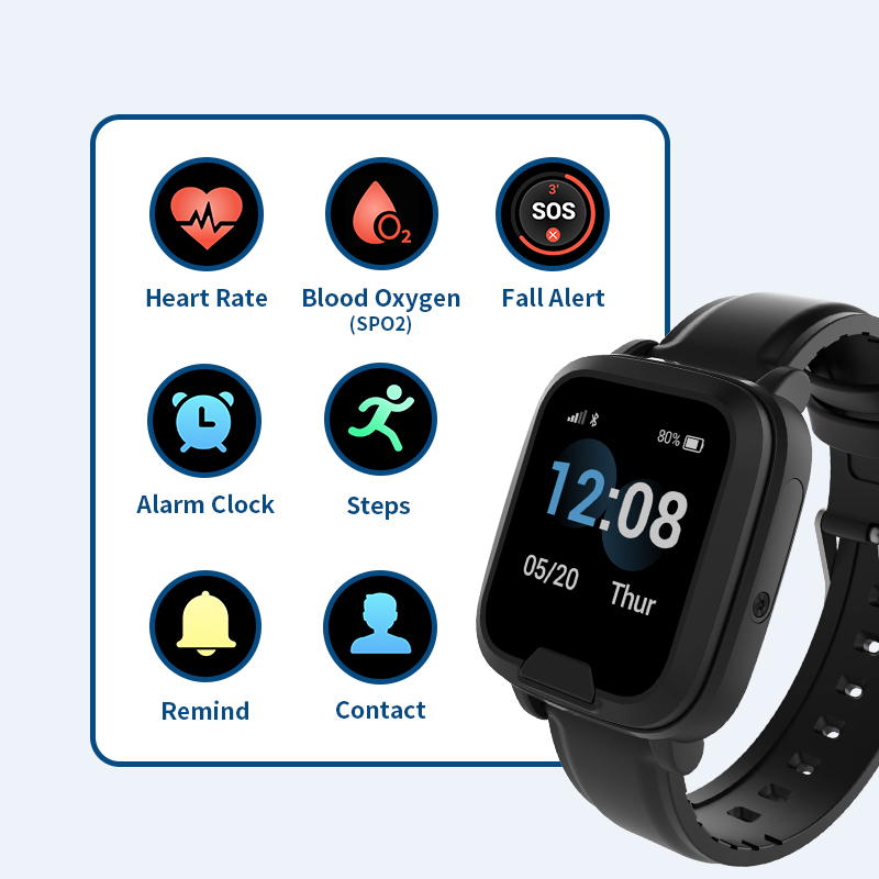 4G GPS Tracking Bracelet Heart - огляд і ціна Fall Detection Watch