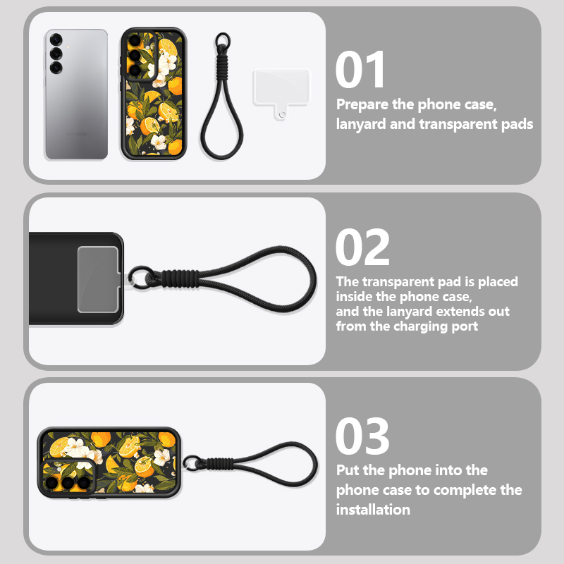Flower Pattern Lanyard Phone C - огляд і ціна Samsung Galaxy A55